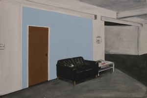 'Vacant space', 2012, Oil on board, 90x60cm
